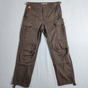 Empyre Relax cargo pants men's / youth sz 28 chocolate brown colour skate border